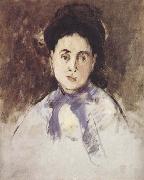 Edouard Manet Tete de femme (mk40) oil on canvas